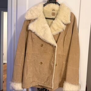 Tan Faux Fur Lined Jacket